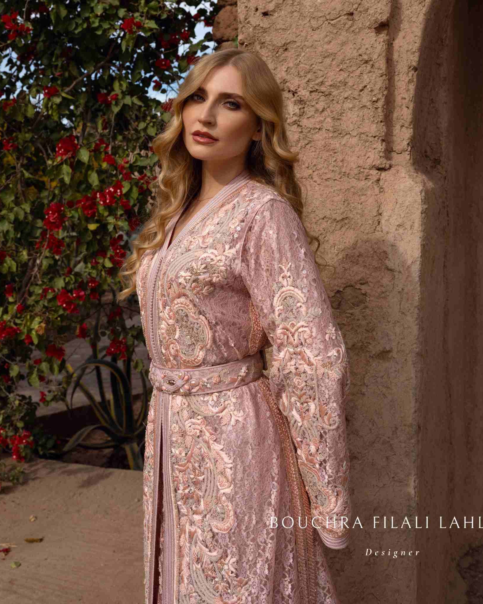 pink kaftan